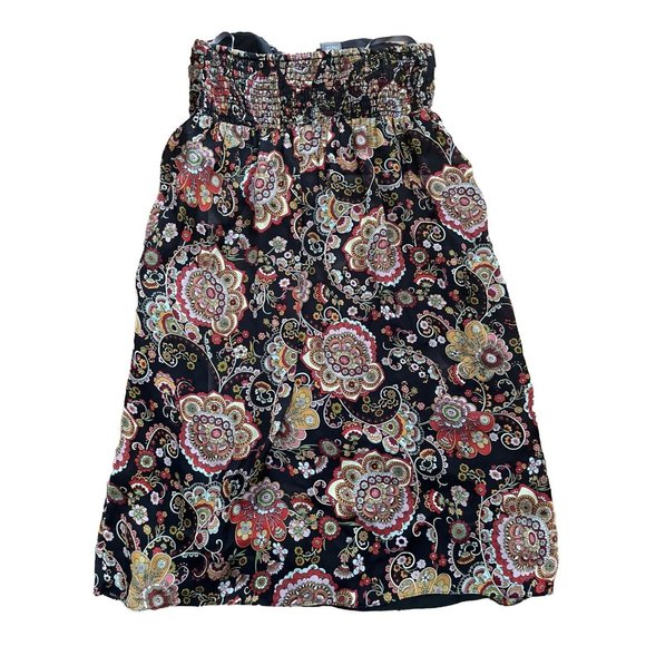 Muse for Boston Proper Women's Silk Halter‎ Paisley Floral Dress Size 2 Small - Picture 2 of 5